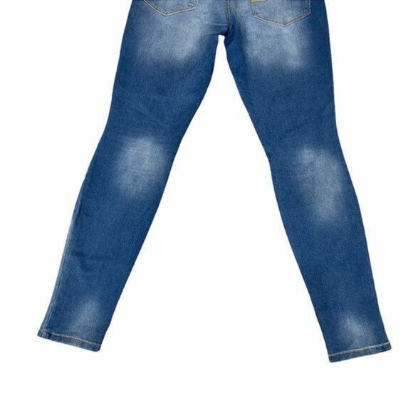 Mudd Women Blue Jeans Sz 11 Skinny Love Peace Happiness - Picture 9 of 9